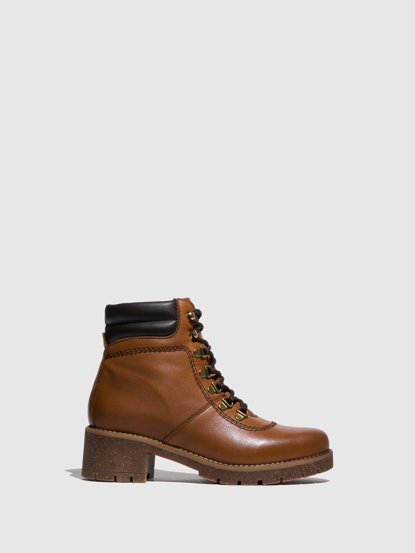 Fungi Camel Lace-up Boots
